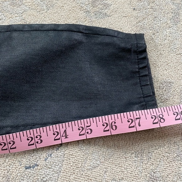 Vigoss Maternity Jeans Wax Coated Slim Fit Size 27 Black - Picture 13 of 13